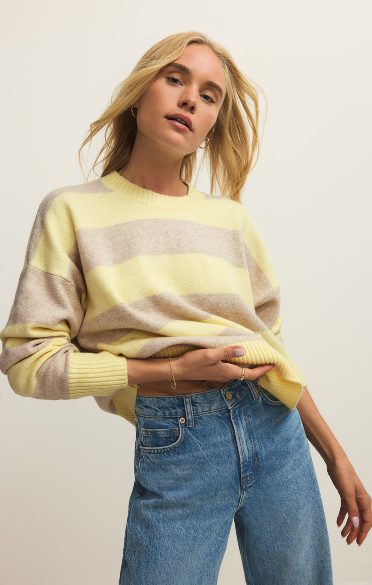CIRRUS STRIPE SWEATER