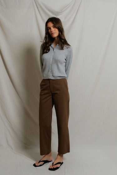 ADA POINTELLE BUTTON DOWN SWEATER