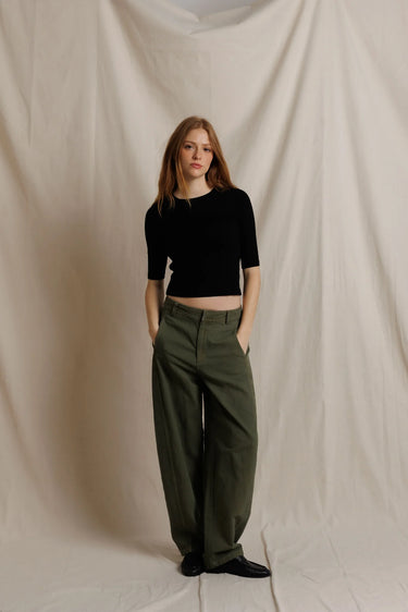 AMELIA LUXE RIB 3/4 SLEEVE
