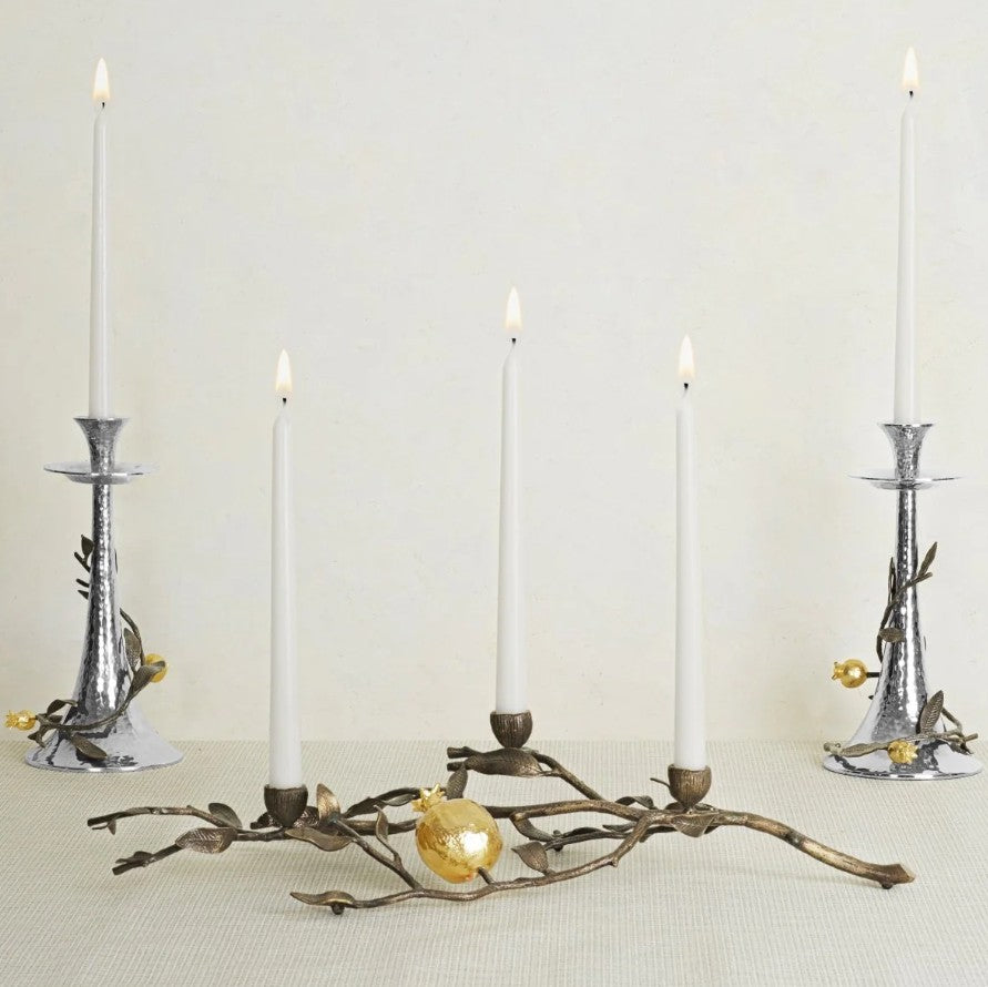 POMEGRANATE TALL CANDLEHOLDERS