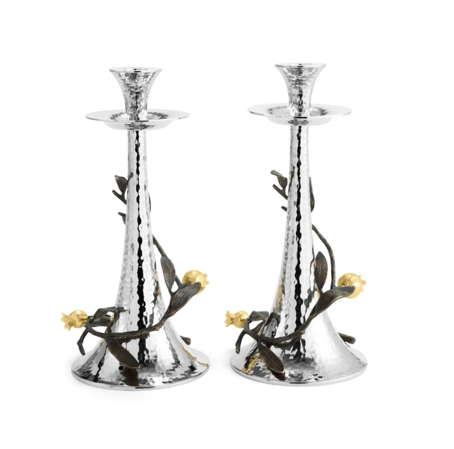 POMEGRANATE TALL CANDLEHOLDERS