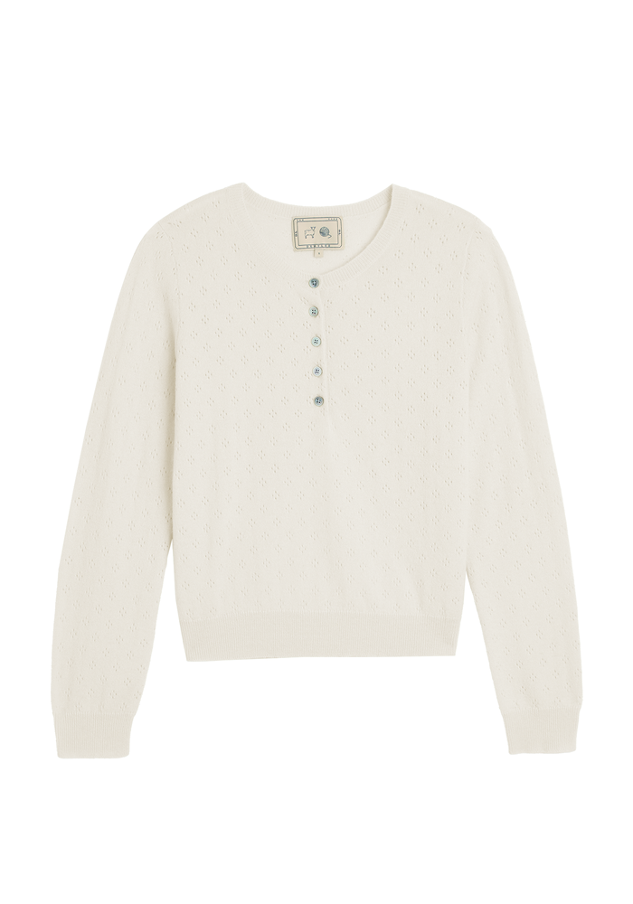 AVERY POINTELLE CASH SWEATER