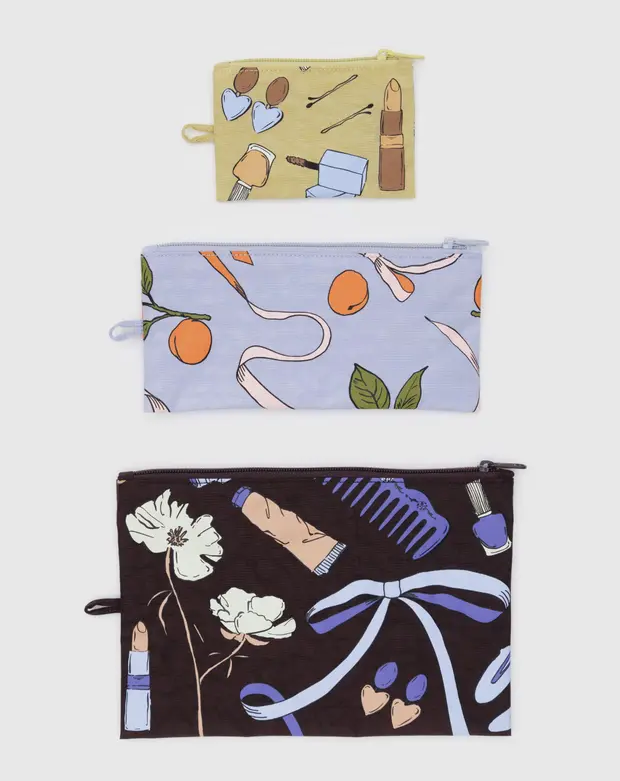 2025新作　Spring BAGGU バグゥ　FLAT POUCH SET FLAT POUCH SET - Art Effect