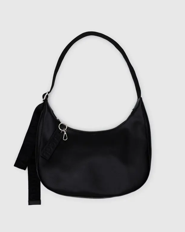 MEDIUM LEATHER CRESCENT BAG