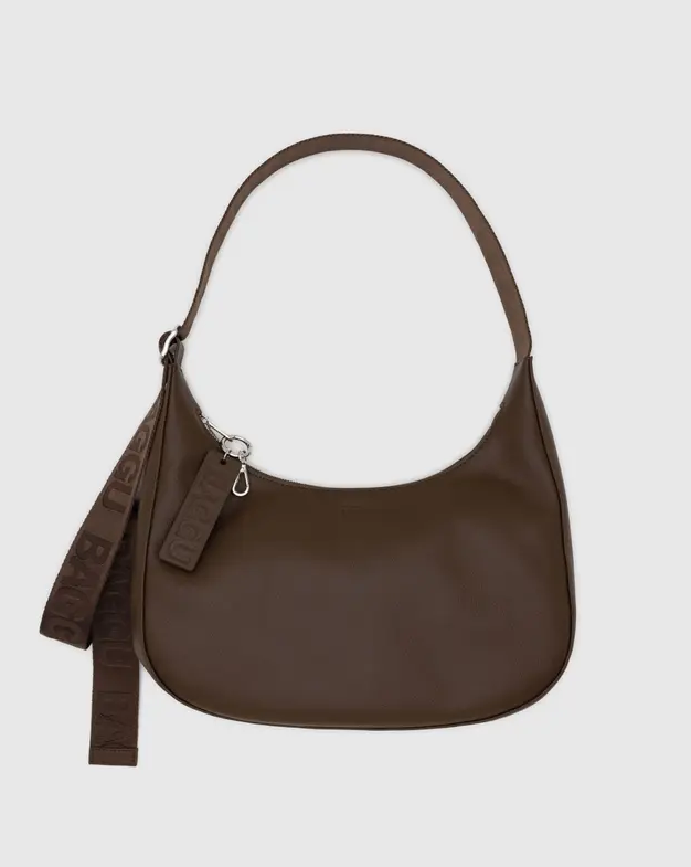 MEDIUM LEATHER CRESCENT BAG