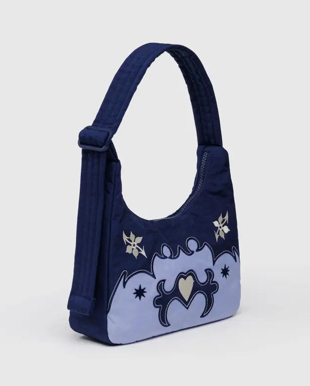 MINI NYLON APPLIQUE SHOULDER BAG