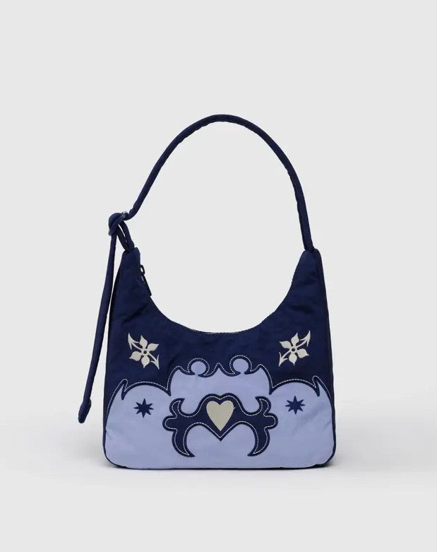 MINI NYLON APPLIQUE SHOULDER BAG