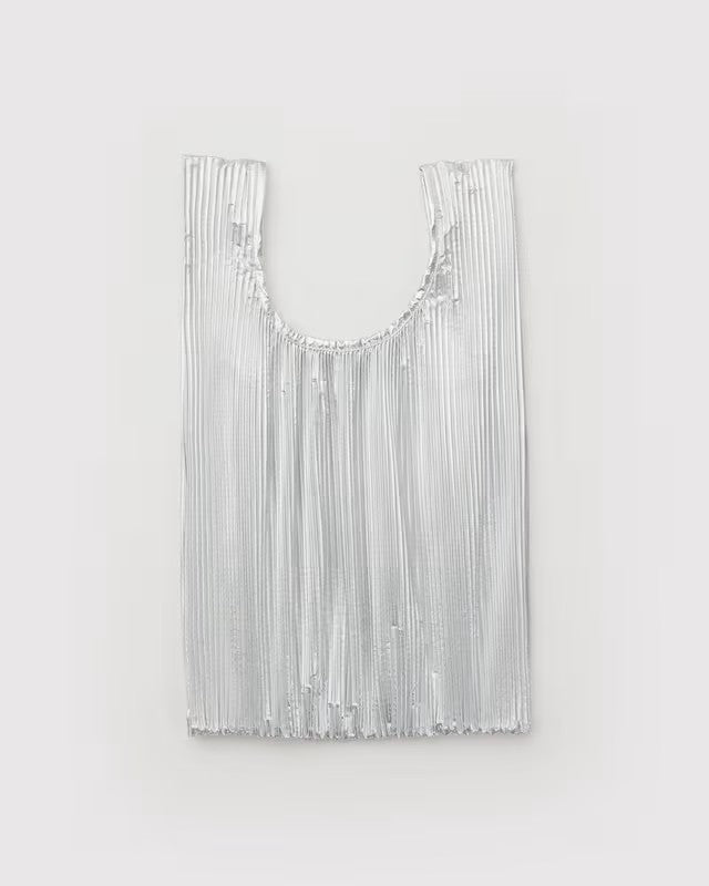 PLEATED BAGGU METALLIC
