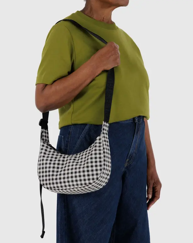SMALL NYLON CRESCENT BAG