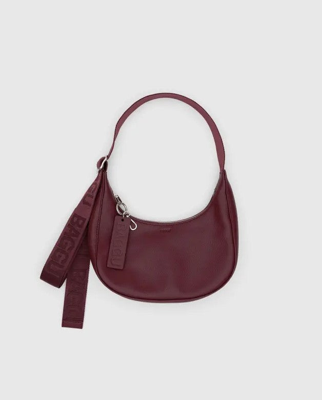 SMALL LEATHER CRESCENT BAG