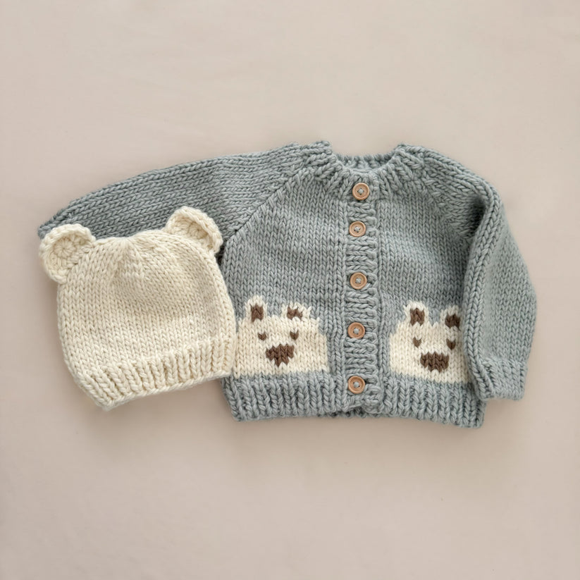 BEAR HAT CREAM 6-24M
