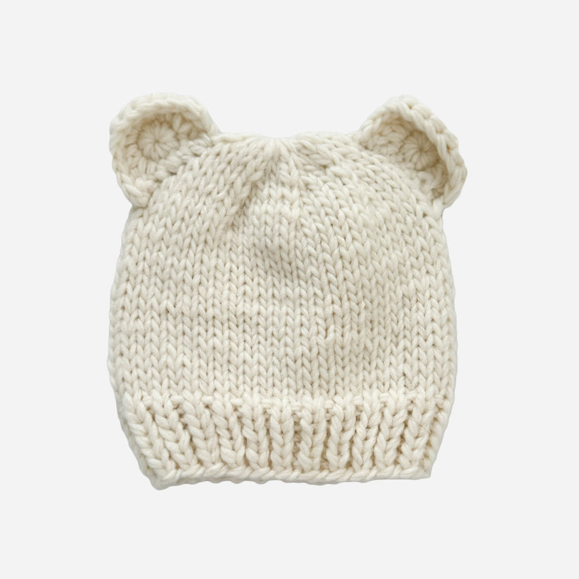 BEAR HAT CREAM 6-24M