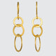 THREE HAMMERED DROP EARRING