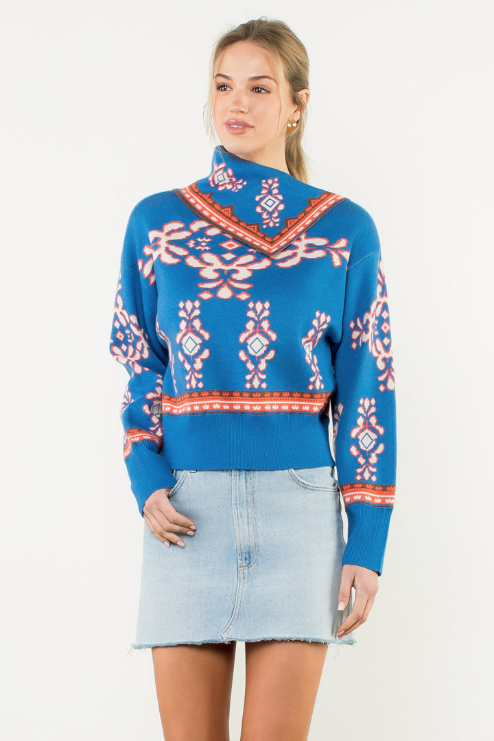 LS BANDANA SWEATER
