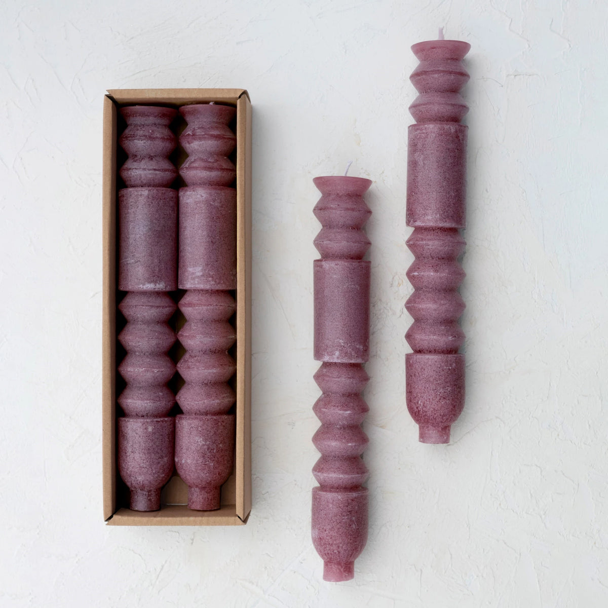 TOTEM TAPER CANDLES PURPLE