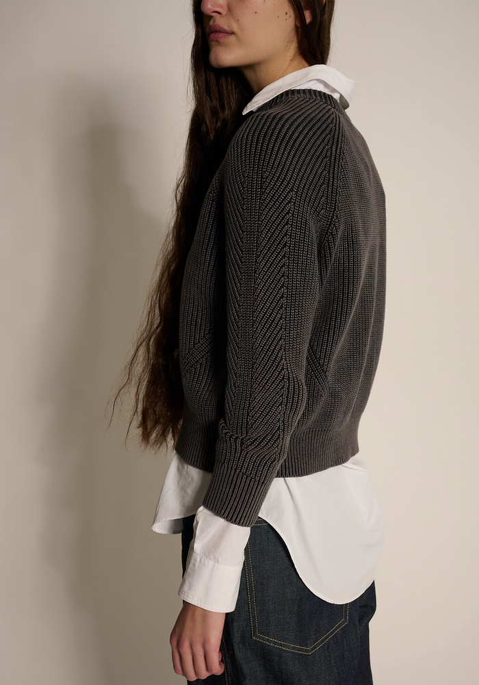 CHELSEA WASHED COTTON SWEATER