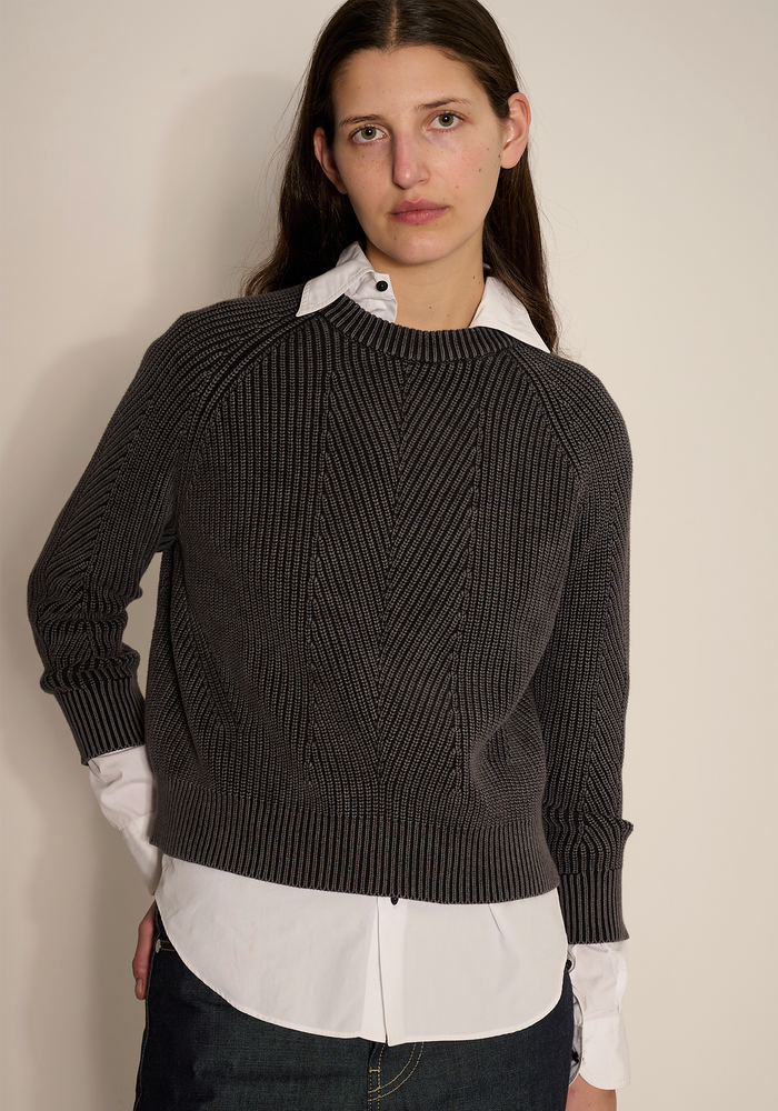 CHELSEA WASHED COTTON SWEATER
