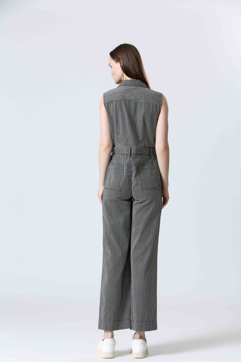 STRIPED JUMPSUIT