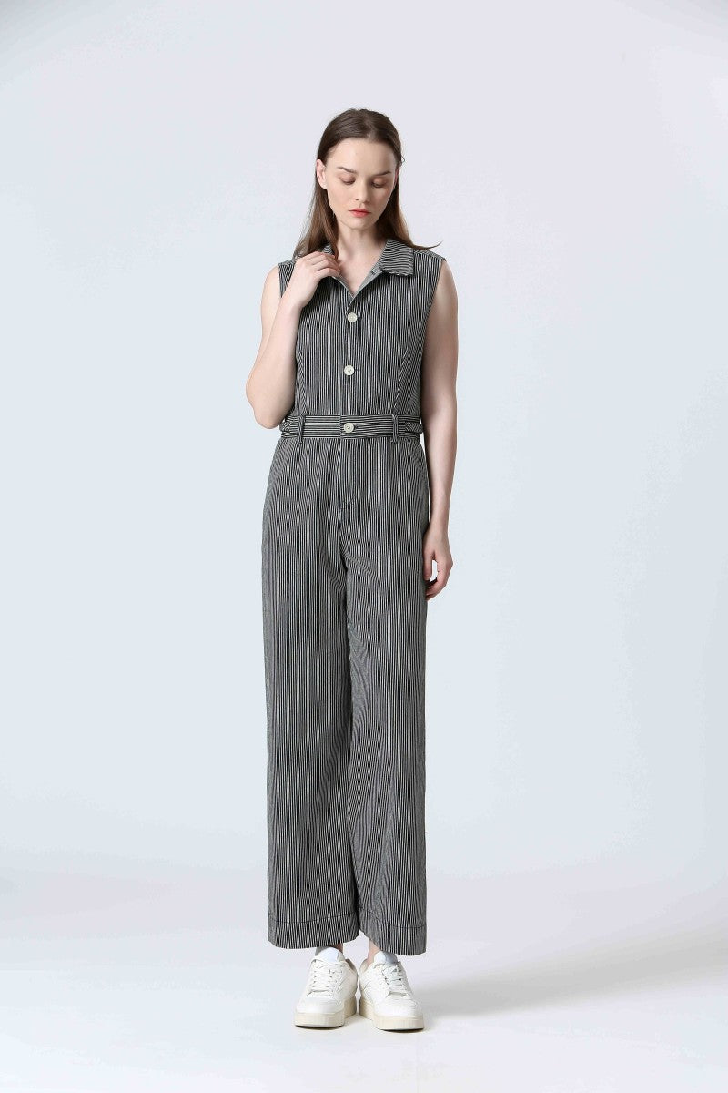 STRIPED JUMPSUIT