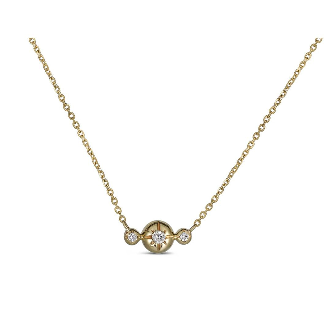 BURNISHED SPHERE NECKLACE