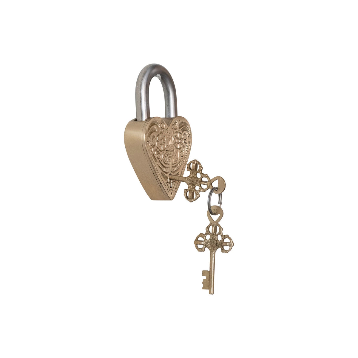 BRASS HEART LOCK