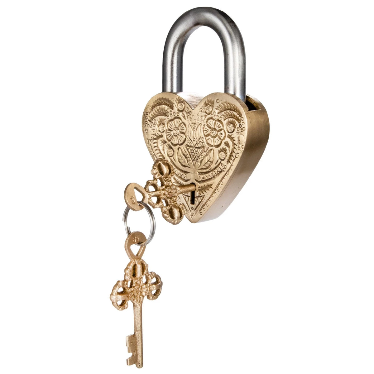 BRASS HEART LOCK