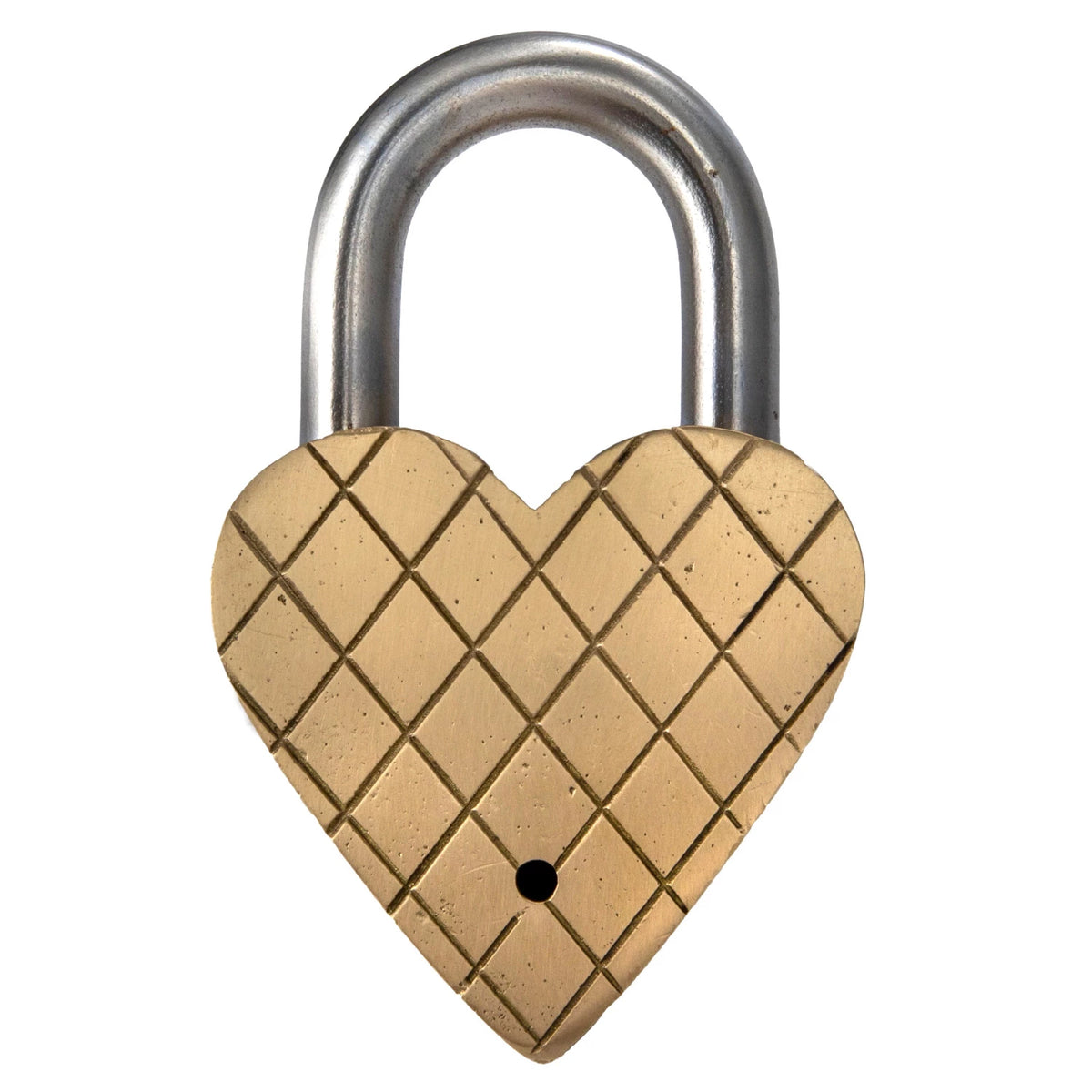 BRASS HEART LOCK