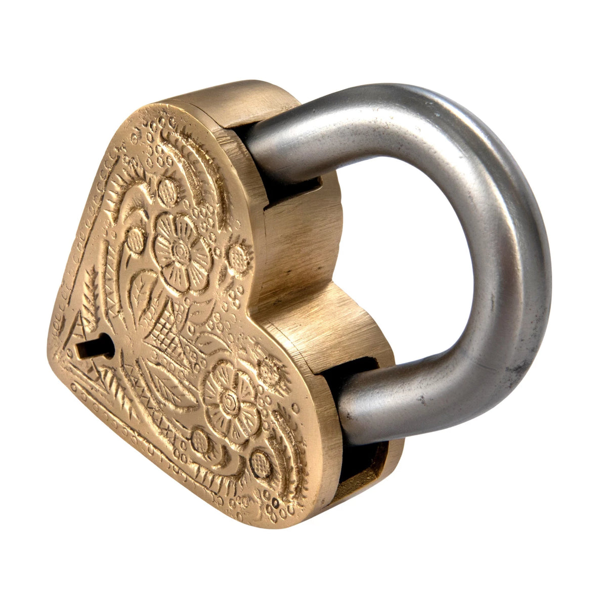 BRASS HEART LOCK