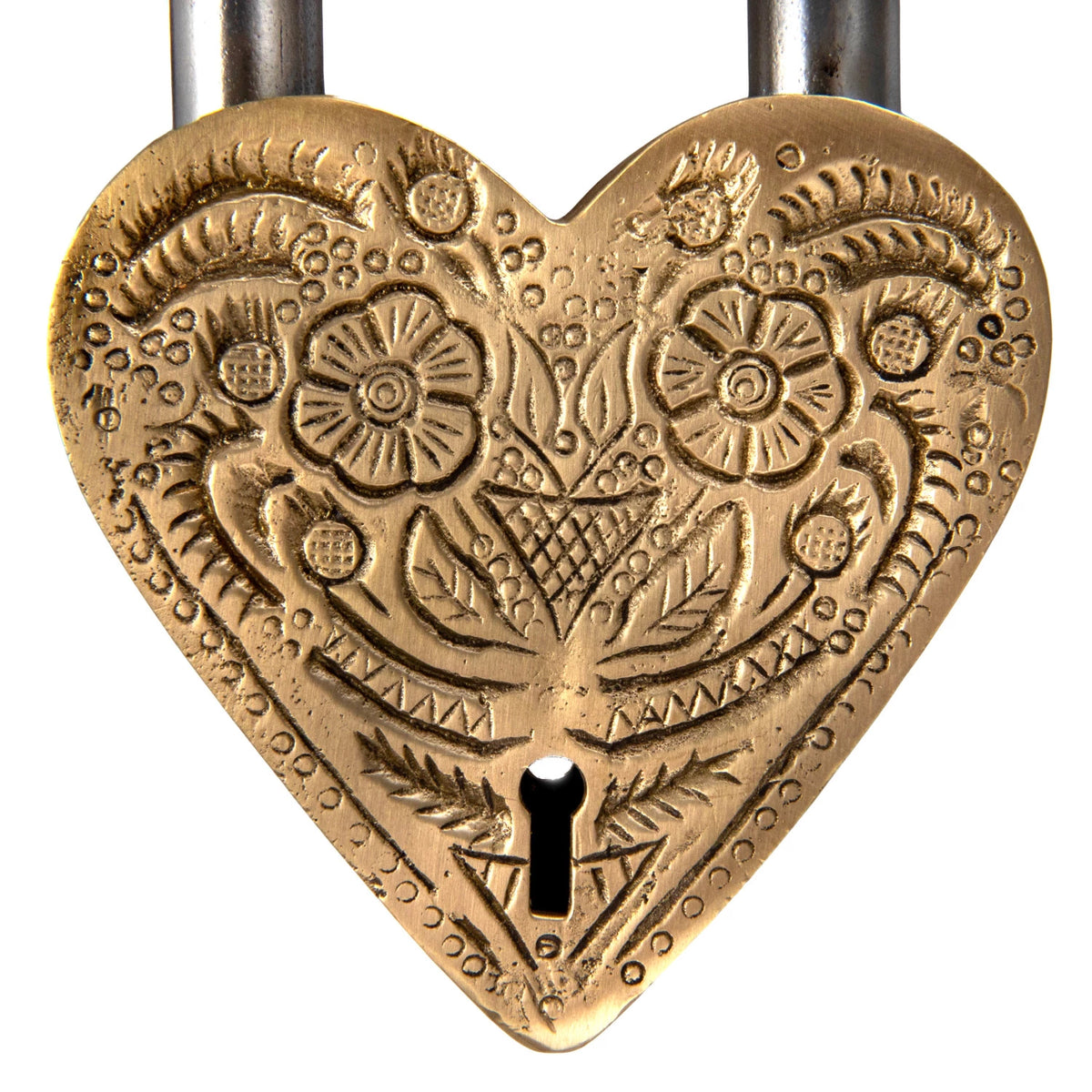 BRASS HEART LOCK