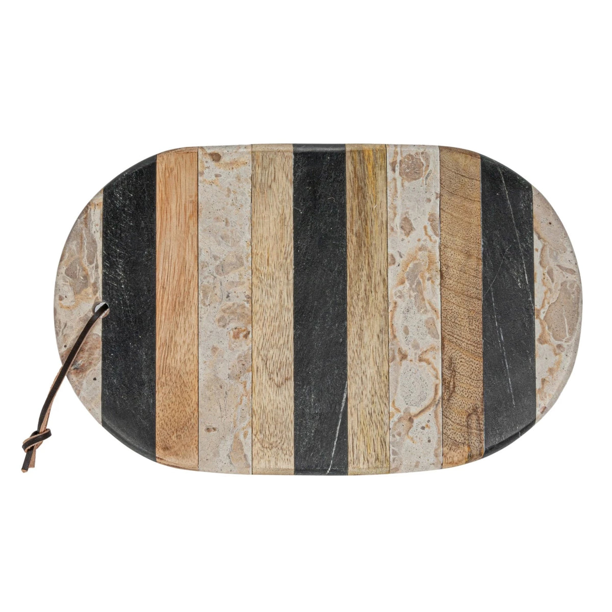 STRIPE MARBLE/MANGO WOOD BOARD