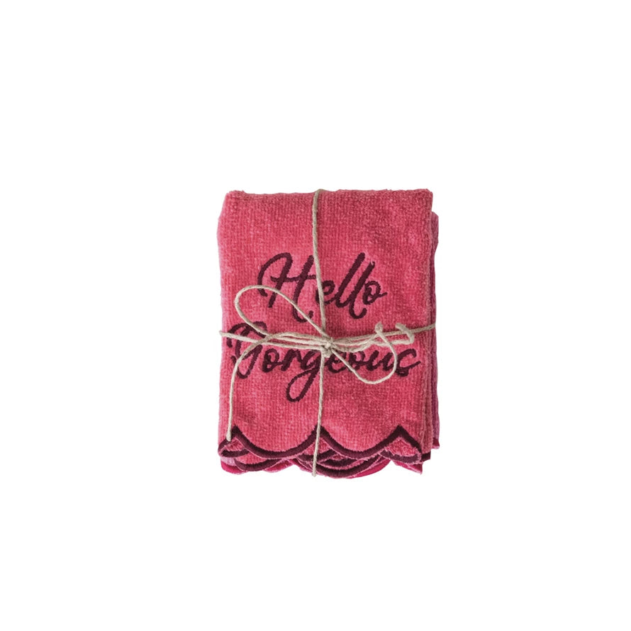 HELLO GORGEOUS WASHCLOTH SET