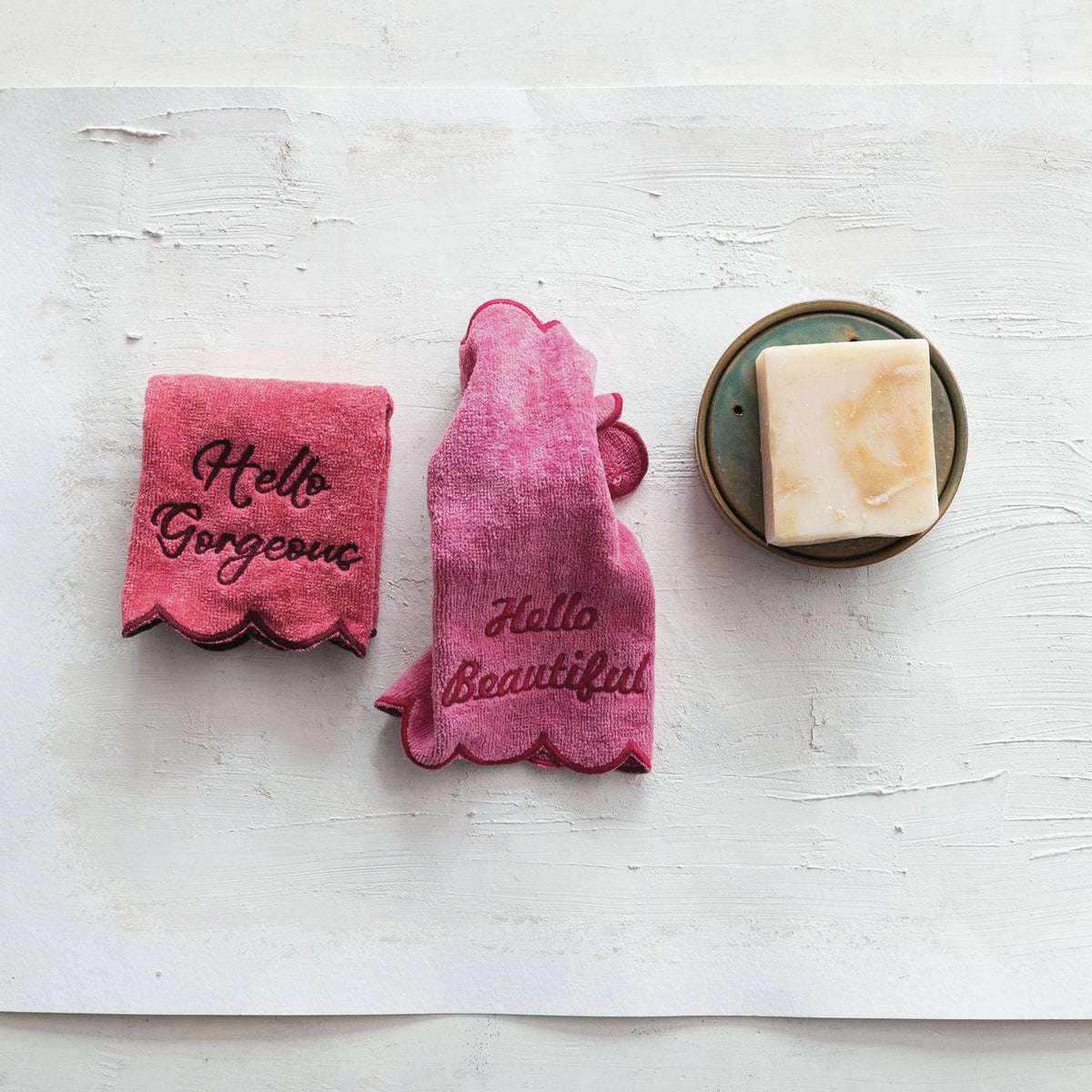HELLO GORGEOUS WASHCLOTH SET
