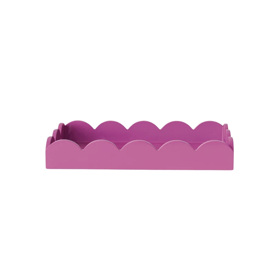 FUCHSIA SCALLOPED TRAY