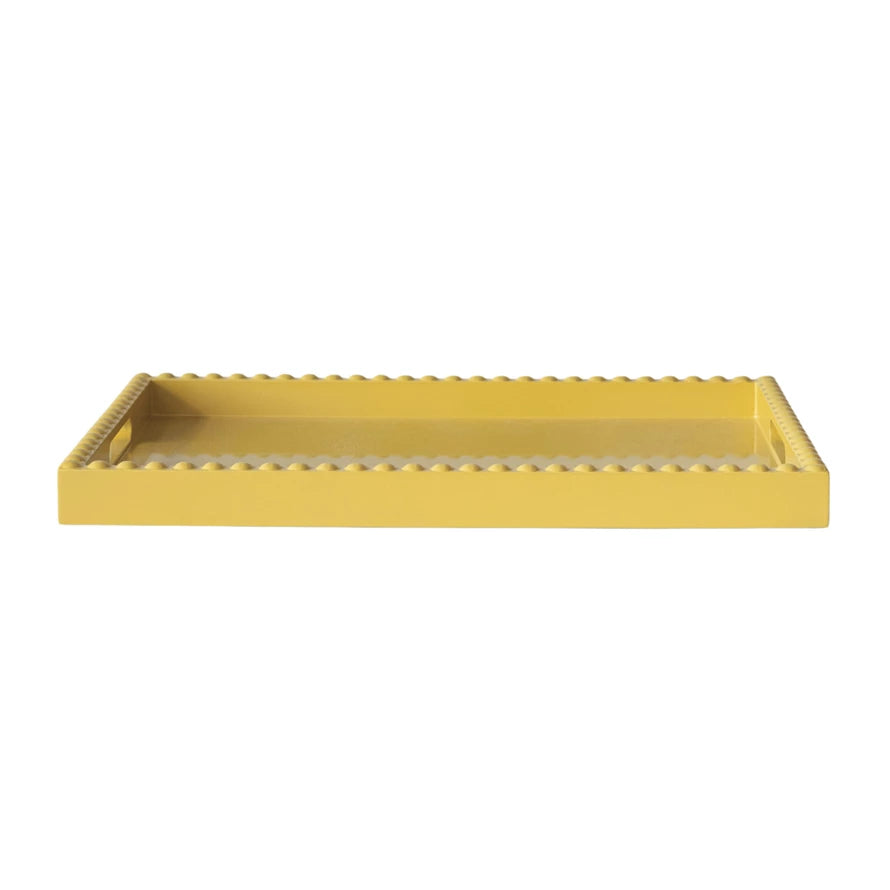 HOBNAIL EDGE YELLOW TRAY