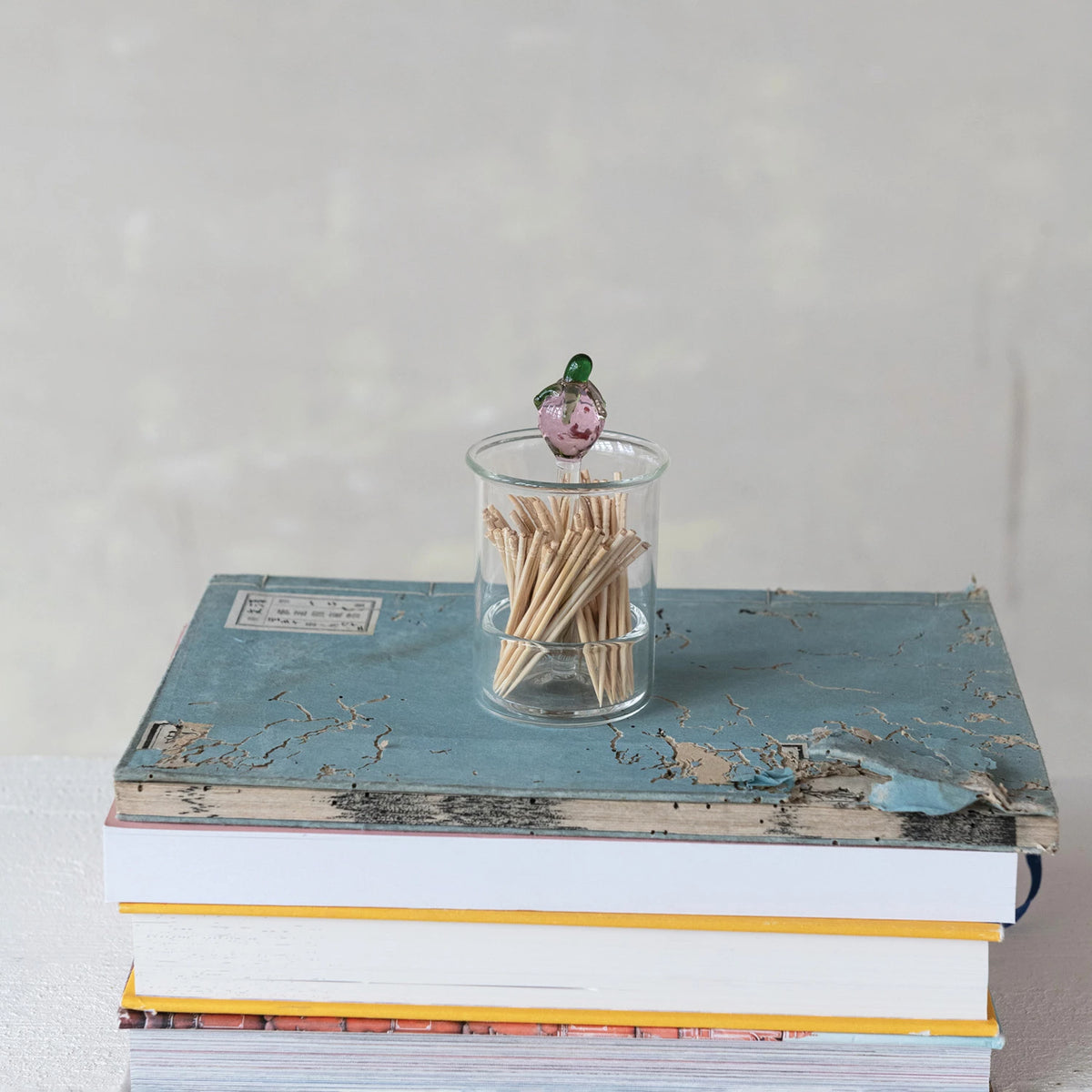 GLASS STRAWBERRY JAR