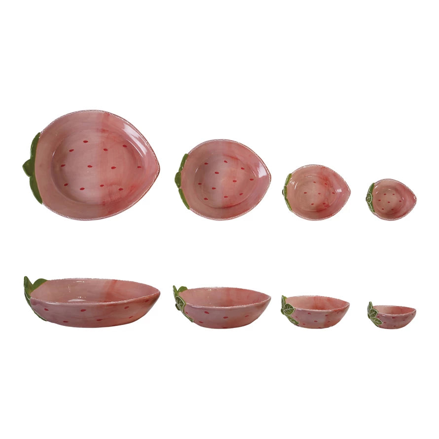 STRAWBERRY NESTING BOWLS SET 4