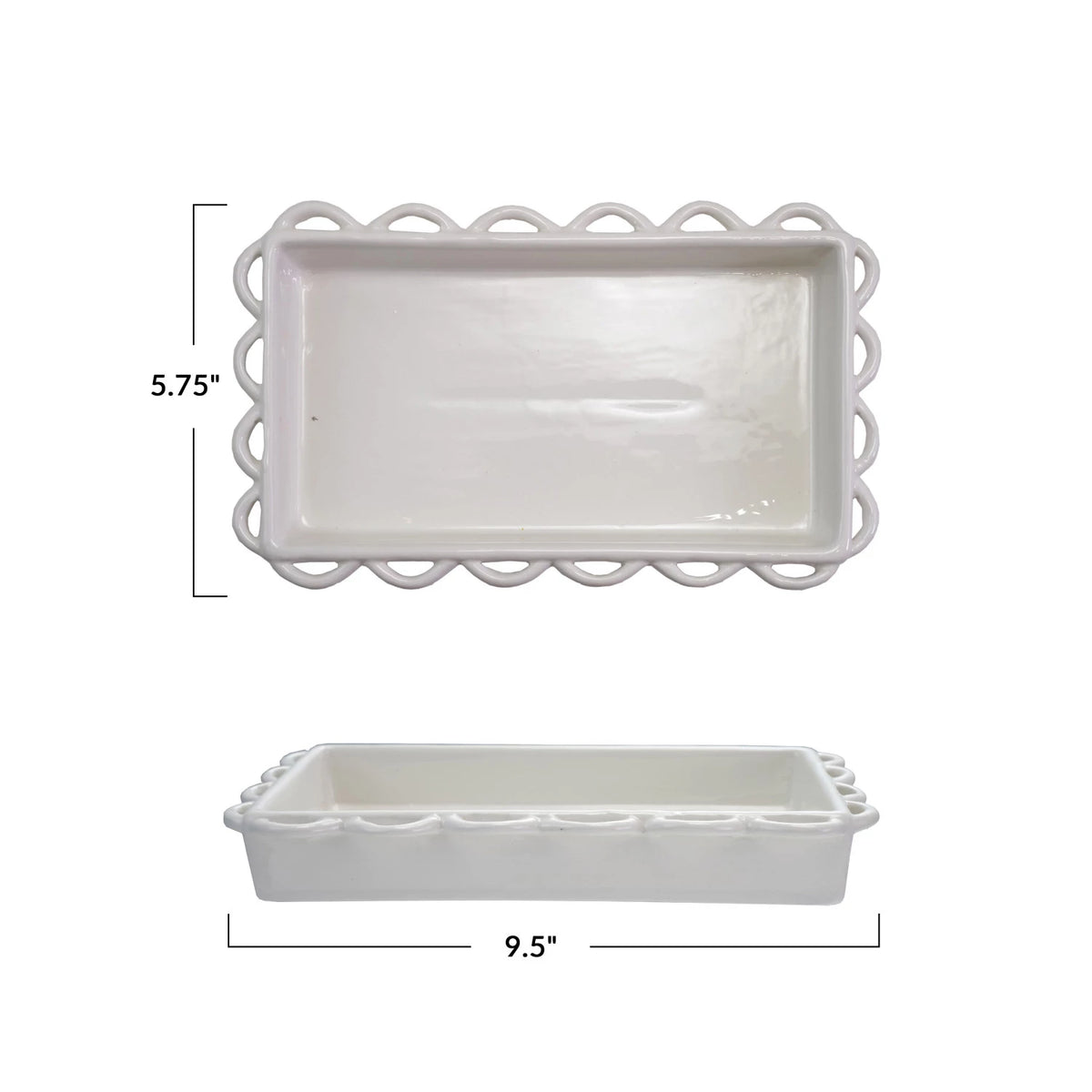 SCALLOPED NAPKIN HOLDER