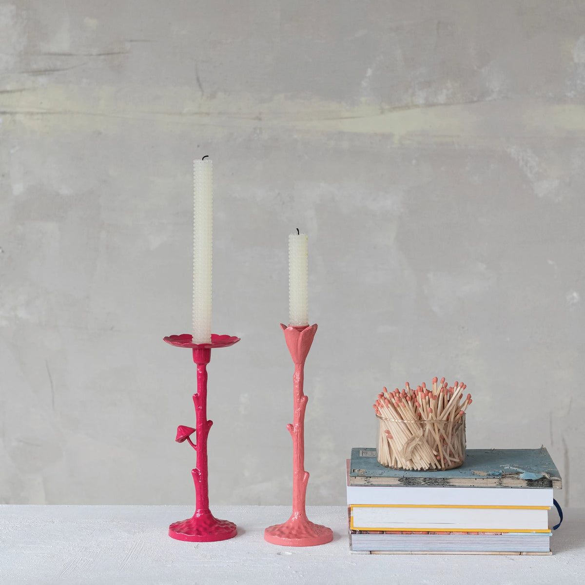 FUCHSIA TWIG CANDLE HOLDER