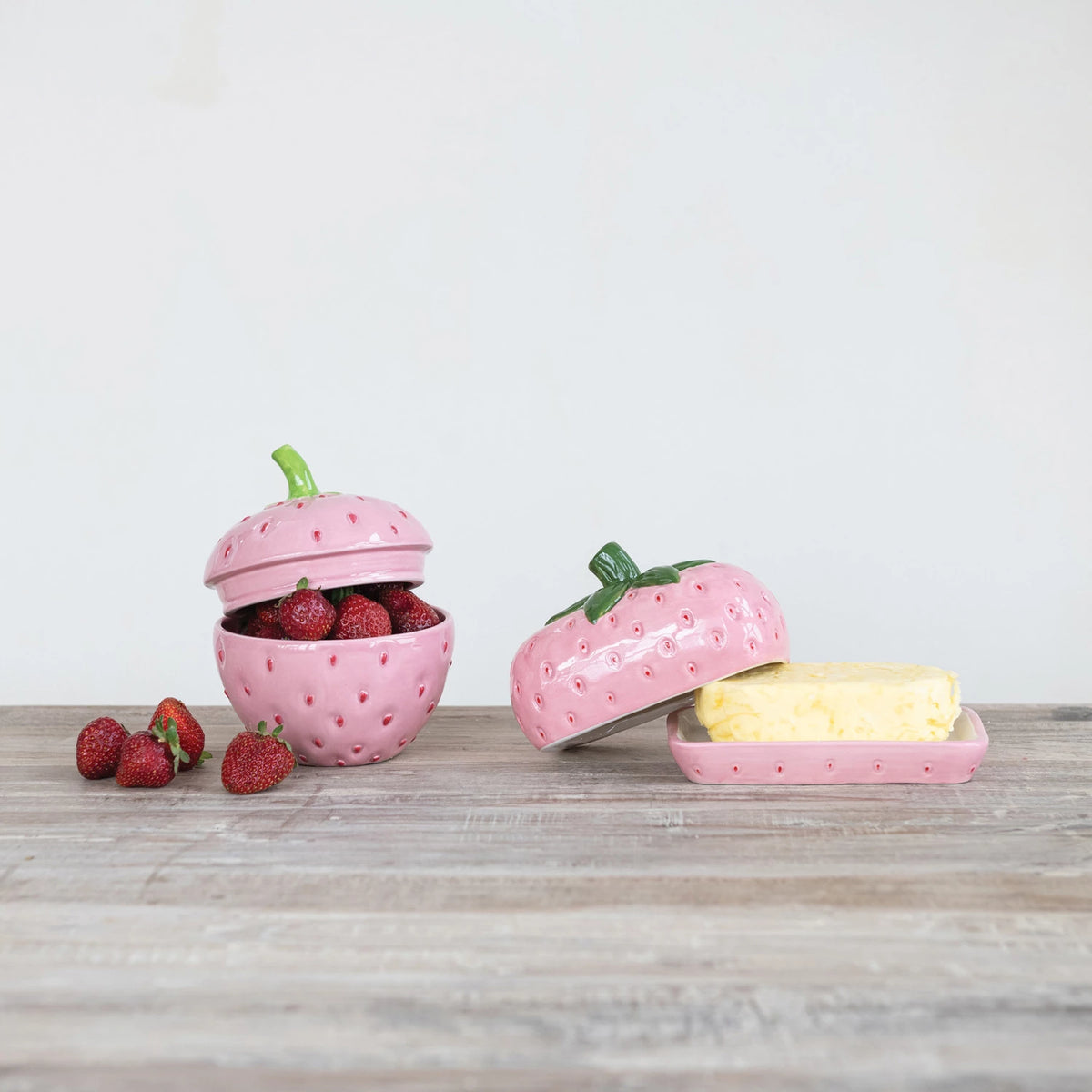 STRAWBERRY BUTTER DISH