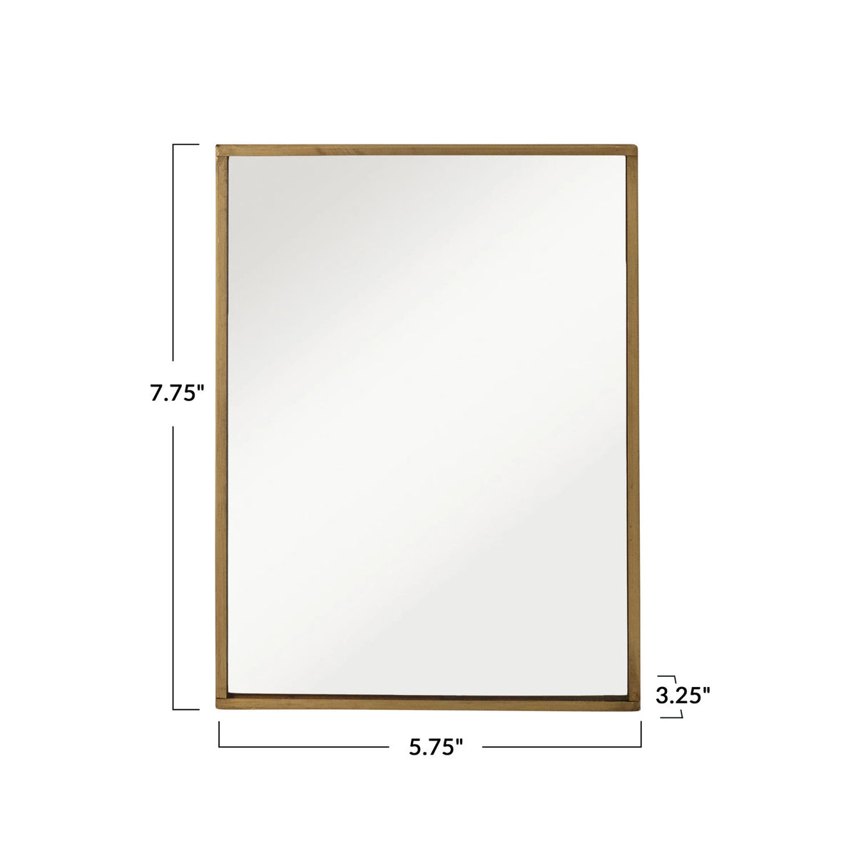 BRASS STANDING MIRROR