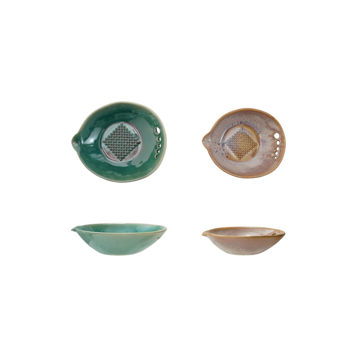 GARLIC/GINGER GRATER BOWL SET W/HERB STRIPPER