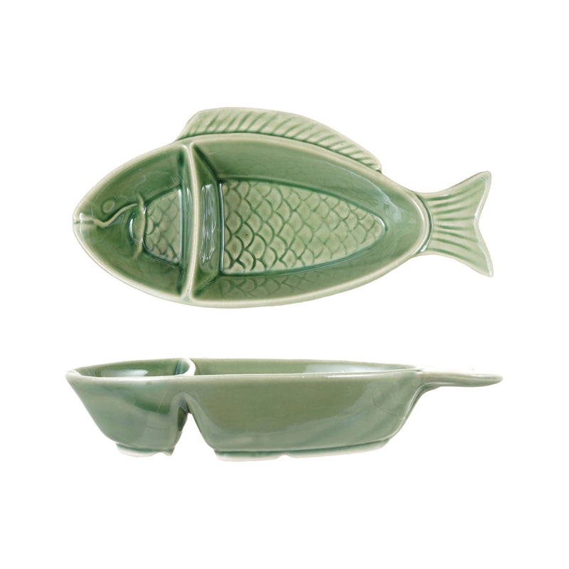 FISH DISH 2 SECTIONS