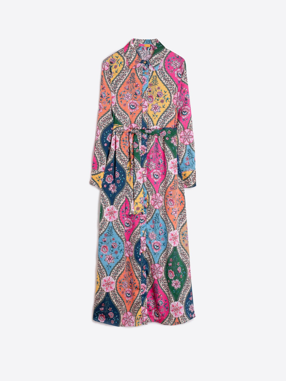FLORAL SHIRT DRESS