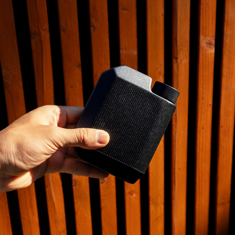 9OZ MATTE BLACK FLASK