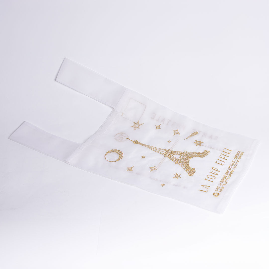 WHITE PARIS EIFFEL TOWER BAG