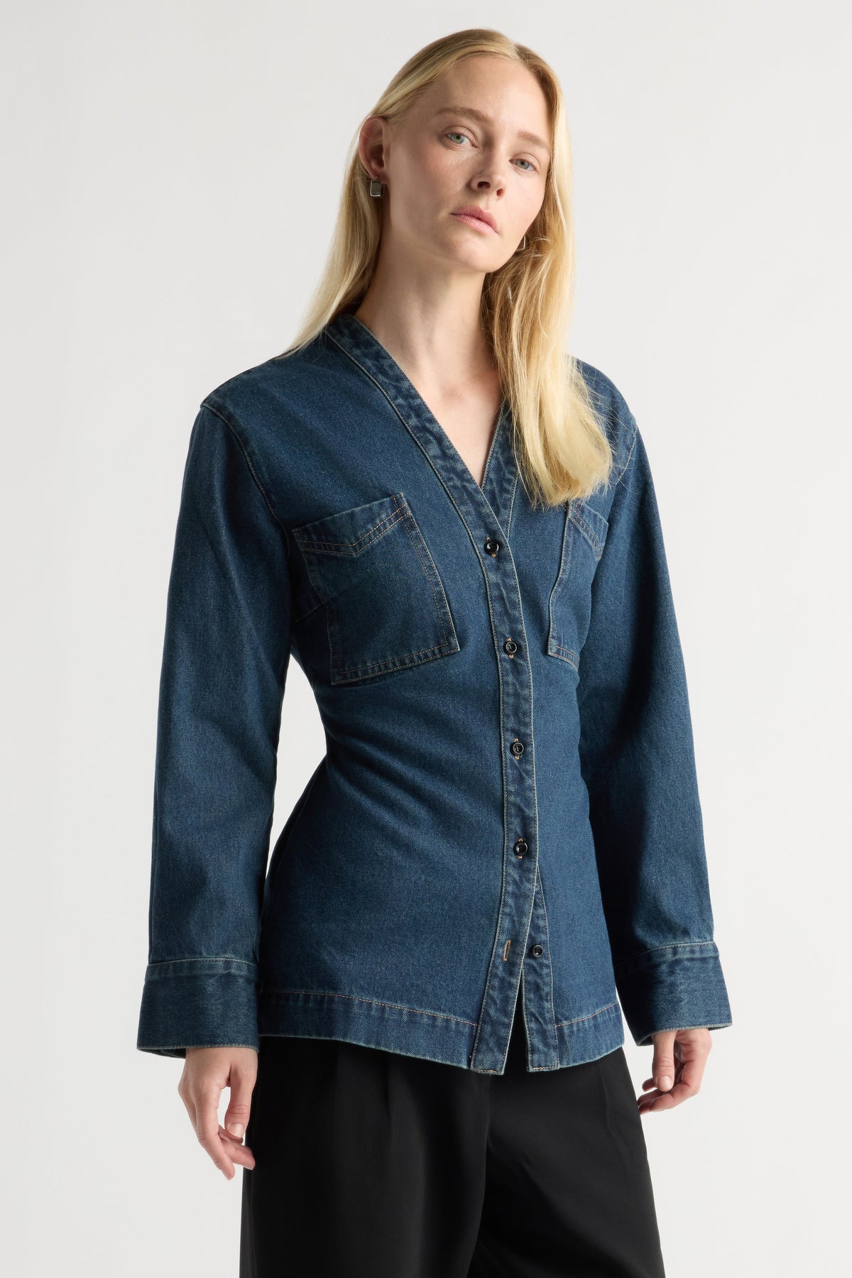 EMMETT CINCH WAIST DENIM JACKET