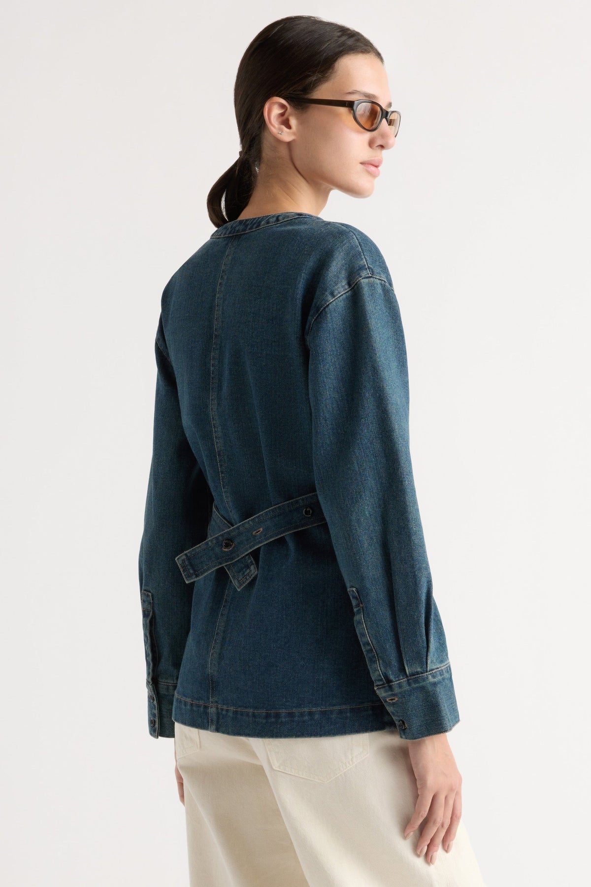 EMMETT CINCH WAIST DENIM JACKET
