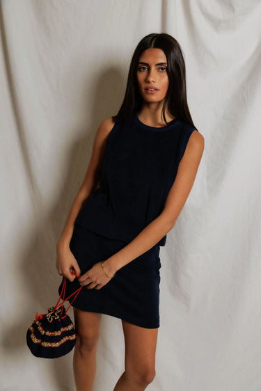 ESTHER TERRY HIGH NECK TANK