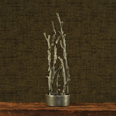 ROUND METAL BRANCH VASE