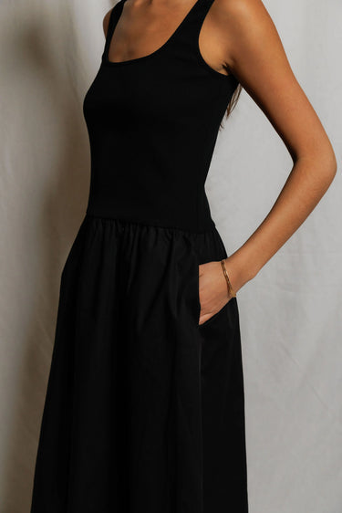 FABIOLA COTTON POPLIN SLEEVELESS DRESS